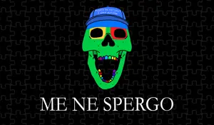 bernd, colorjak, skeletonjak, 1soyjak, accessory, autism, bald, black background, bone, bones