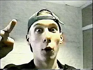ericjak, 1soyjak, cap, clothes, columbine, eric harris, evil, excited, front view, hair