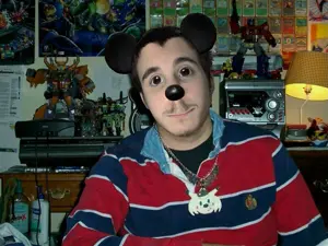 mickey mouse, sonic the hedgehog, sonichu, commiejak, mickey, 1soyjak, animal, beard, black hair, bumblebee