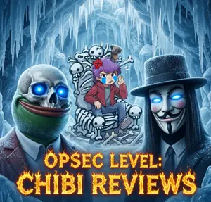 lord bunga (mewgenics), opsec demon, pepe, opsec level, amphibian, animal, bone, bones, chibi reviews, fire