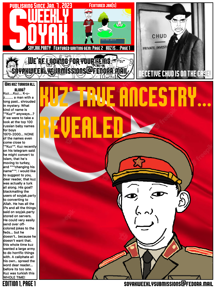 chudjak, cobson, gapejak, impish soyak ears, kuzjak, markiplier soyjak, soyak, pol face, unbotheredchud, wholesome soyjak
