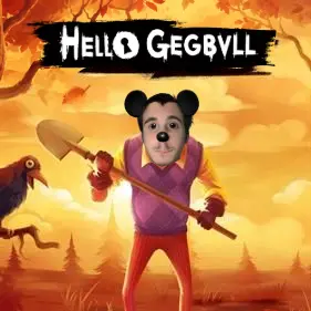 animal, bird, full body, gegbull, glove, gloves, hair, looking at you, shovel, standing