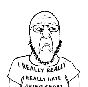 markiplier soyjak, tewi, science lover, fusionjaks, 1soyjak, angry, bald, black eyes, closed mouth, clothes