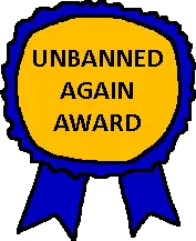 accessory, award, awards, badge, posted it again award, ribbon, text, transparent background, unbanned, yellow