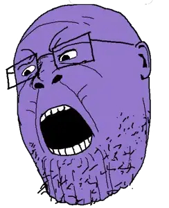 thanos, thanosjak, alien, angry, background, gaping mouth, glasses, janny, open mouth, open mouth