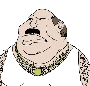 meximutt, 1soyjak, angry, aqua teen hunger force, arm, balding, brown hair, carl brutananadilewski, cartoon, cheeks
