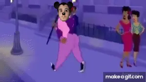 mickey mouse, commiejak, animanstudios, ass, axel in harlem, ballin, black skin, building, cane, closed mouth