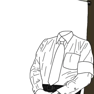 'toss, belt, black pants, clothes, collared shirt, flag, james mason, nazism, red tie, uncolored skin