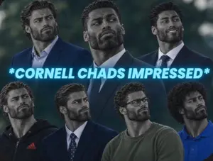 gigachad, beard, closed mouth, clothes, cornell 7, cornell whore, ear, eye, glasses, hair