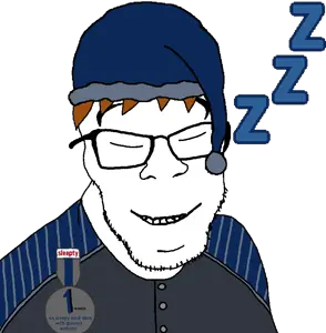 feraljak, natejak, nonexistent splinters, 1 year on bald men with glasses website, badge, brown hair, closed mouth, clothes, glasses, hair