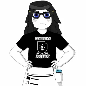 soytan, 1soyjak, almost full body, avengers, black hair, blue eyes, closed mouth, clothes, fat, female