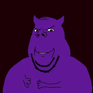 gapejak, wholesome soyjak, 1soyjak, bald, black eyes, chin, demon, demon horns, double chin, evil