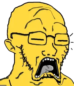 soyak, doctos, doctos, 1soyjak, asian, closed eyes, ear, ears, glasses, open mouth