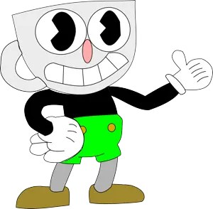 cartoon, clothes, cuphead, glove, gloves, oc, pants, shoe, smile