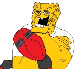 spongebob squarepants, bernd, ubermensch, the weak should fear the strong, 2soyjaks, ack, aryan beast, bald, black eyes, bloodshot eyes