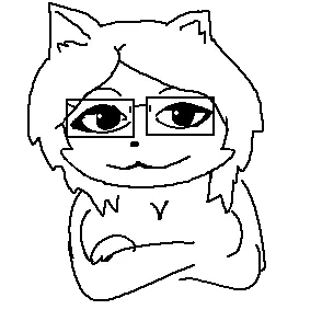 glegle, gleglejak, femjak, 1soyjak, animal, animal ears, breasts, cat ears, closed mouth, crossed arms
