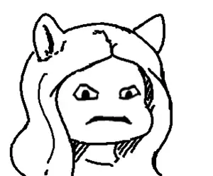 glegle, markiplier soyjak, neutralplier, 1soyjak, animal, black eyes, cat, cat ears, closed mouth, ear