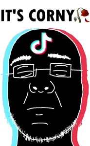 commiejak, its over, 🥀, 1soyjak, bald, black skin, black text, closed eyes, closed mouth, corny