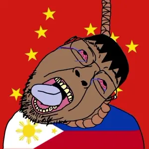 bernd, hanging troonjak, troonjak, 1soyjak, ack, ack!, black hair, brown skin, china, filipino