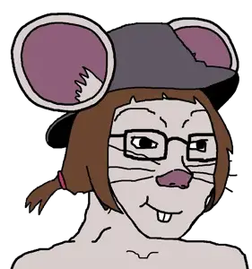 soyak, ratjak, animaljaks, 1soyjak, animal, animal ears, animal nose, beige fur, big ears, brown hair