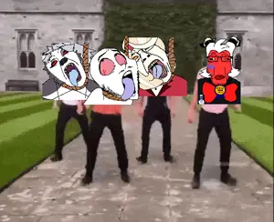 charlie morningstar, loona (helluva boss), bernd, chudjak, markiplier soyjak, vivzieack, chudplier, 4soyjaks, ack, award