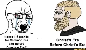 yes chad, soyak, soyak (crying), 1soyjak, bald, bc, beard, before christ, before common era, black glasses
