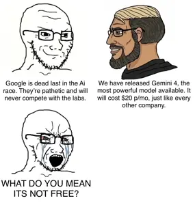 yes chad, soyak, soyak (crying), soyak (smug), 2soyjaks, beard, black glasses, bloodshot eyes, brown skin, chad