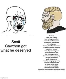 yes chad, soyak, soyak (crying), 1nas, 1soyjak, bald, beard, black eyes, blonde hair, bloodshot eyes