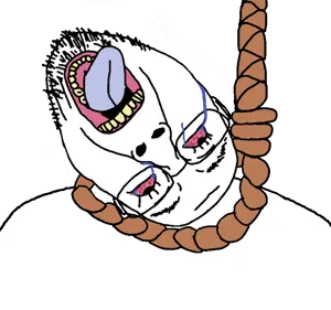 bernd, hanging troonjak, troonjak, 1soyjak, ack, ack!, bald, body, body only, crying