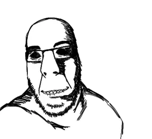 lemoone, rapeson, cobson, hornyson, rapeson, 1soyjak, bald, biting lip, closed mouth, creepy