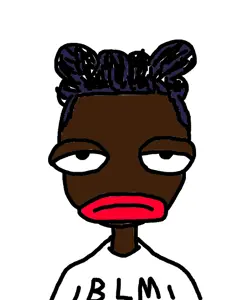 rot, #nigga, big lips, black, black eyes, black hair, black lives matter, black skin, brocolli hair, closed mouth