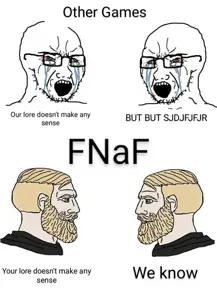yes chad, soyak, soyak (crying), 2soyjaks, bald, beard, black glasses, black text, blonde beard, blonde hair