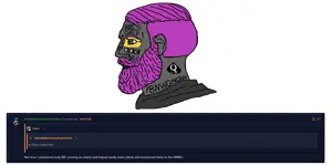 yes chad, it's based and christpilled, 1nas, ace of spades, bbc, bbc only, beard, bloodshot eyes, bnwo, clothes