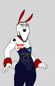 soyak, pinejak, soyak (smug), 1soyjak, arm, bald, black eyes, blush, blush lines, bowtie