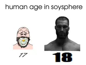 gigachad, gapejak, babyjak, gapejak front, babyjak, 1nas, 1soyjak, age, baby, beard