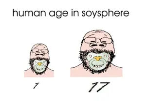 gapejak, babyjak, gapejak front, babyjak, 2soyjaks, age, baby, beard, black text, english text