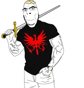 cobson, aryan, 1soyjak, a10 eyes, black shirt, blonde hair, blue eyes, buff, glasses, hair