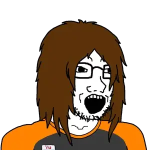 dan, soyak, natejak, 1soyjak, badge, black eyes, brown hair, clothes, glasses, hair