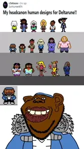 ralsei (deltarune), sans, sheeeit, susie (deltarune), impish soyak ears, impish amerimutt, amerimutt, 1soyjak, asgore dreemurr, big lips