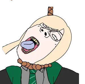 malfoid, bernd, gapejak, female gapejak, hanging troonjak, troonjak, femjak, 1soyjak, ack, blonde hair