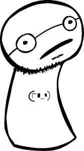 gabe, unknown, useful soys, alt right playbook, bald, black eyes, closed mouth, front view, full body, glasses
