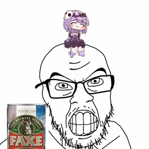 feraljak, /gif/, 1soyjak, alcohol, angry, animated, anime, anime girl, bald, beer