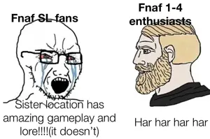 yes chad, soyak, soyak (crying), 1soyjak, bald, beard, black glasses, black text, blonde beard, blonde hair