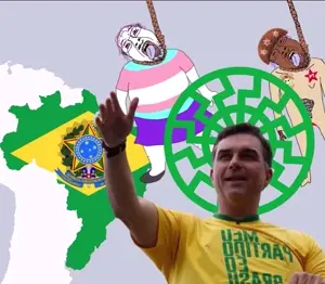bernd, hanging troonjak, troonjak, 2soyjaks, ack, black eyes, bolsonaro, brazil, brown skin, clothes