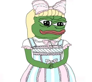 apu, pepe, 1nas, amphibian, animal, arm, arms, blonde hair, bow, clothes