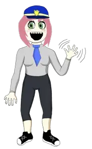 saltmii, soytan, 1soyjak, blue tie, blush, clothes, eyelashes, female, freckles, front view