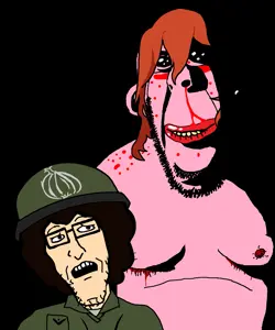 rapeson, afrojak, cobson, hornyson, rapeson, 2soyjaks, acne, afro, almost full body, big nose