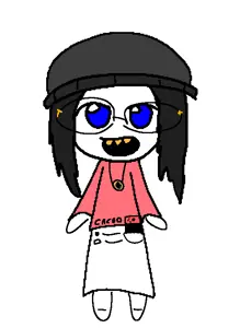 soytan, 1soyjak, beanie, black hair, blue eyes, clothes, front view, full body, glasses, hair