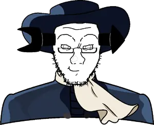 soyak, soyak front2, arrow, bald, closed mouth, clothes, glasses, handkerchief, hat, hate