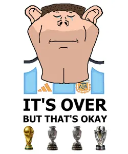 impish soyak ears, impish ameriaryan, impish amerimutt, its over, 1soyjak, argentina, beard, brown hair, closed eyes, closed mouth